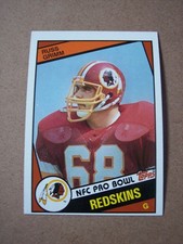 1984 Topps football Russ Grimm hall of famer Rookie card #381 EX/NM. rookie card picture