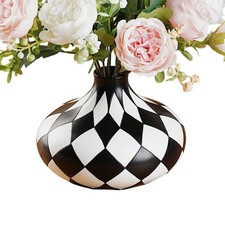 Decorative Vase Small Resin Table Decor Floral Grass Vase Kitchen