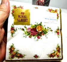 2003 NOS Royal Albert Old Country Roses Sealed Package of 20 Paper Napkins / A