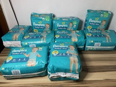 Pampers Baby-Dry Einwegwindeln Größe 7, Konvolut/mehrere Packungen 180 Windeln