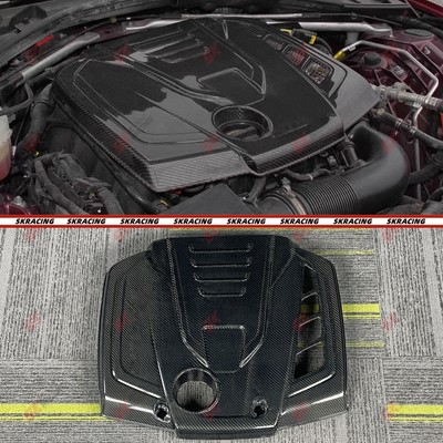 Forged/Carbon Fiber Engine Cover Bay Panel Trim Fits Alfa Romeo Giulia 2017-2025