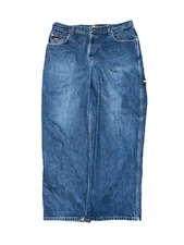 Vintage Tommy Hilfiger Carpenter Jeans Mens 38x32 Baggy Logo Hammer Loop 90s