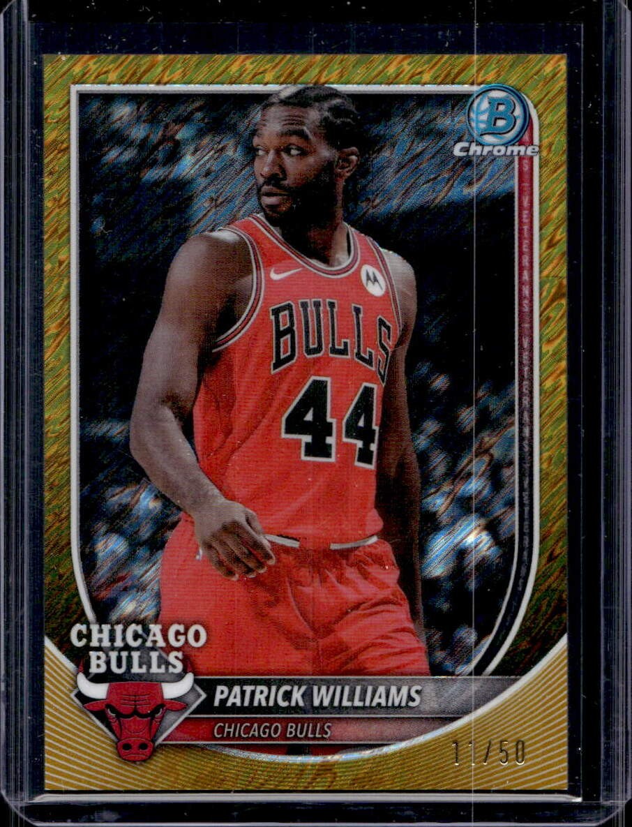 Patrick Williams 2025-26 Bowman Chrome #BCV-158 Gold Shimmer Refractor /50