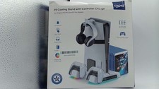 Ps5/Slim/Pro Stand And Cooling Station With LED Controller Charging Station