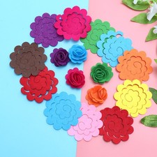  50 pz simulazione feltro fiore carino moda fiore appliques squisita fustella in