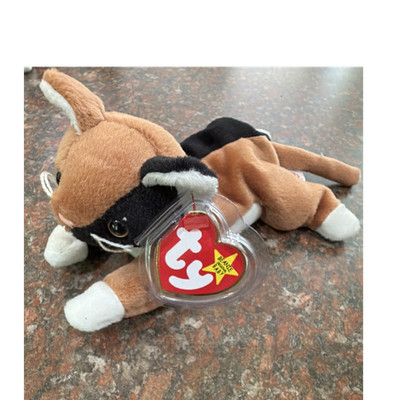 Mint Condition-Ty Beanie Babies Chip Cat Plush Beanbag Toy 1996 Ages 3+