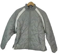Arctiva Tempest Women's Quilted Snowmobile Jacket Coat Gray & White Sz Lg