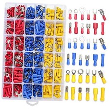 840PCS Electrical Wire Connectors, Insulated Wire Crimp Terminals, Mixed Butt