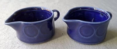 Sahnekännchen Serie Duett vintage blau Porzellan