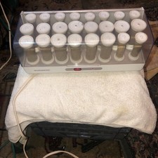 Vintage VERY RARE. Burgundy Windmere Gentle Curls Heated 24 Rollers.Excellent