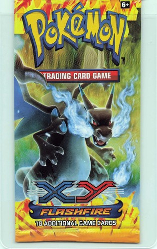 EMPTY!! POKÉMON XY FLASHFIRE MEGA CHARIZARD PACK ART