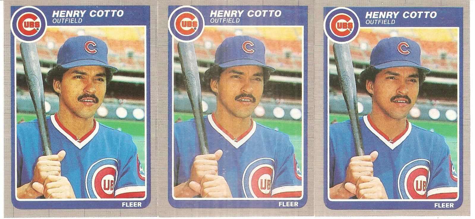 3 CARD HENRY COTTO BASEBALL CARD LOT 1