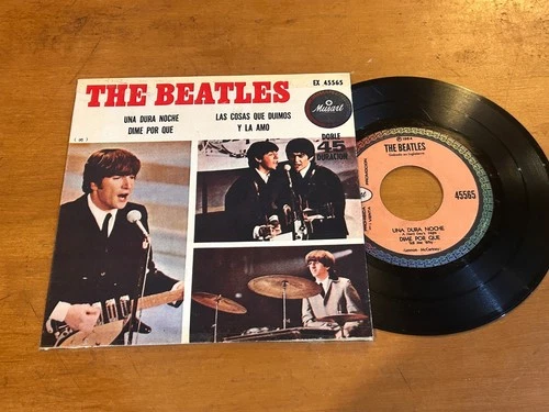 THE BEATLES A Hard Day's Night +3 MUSART 1964 MEXICO 7" PROMO EP 1st Press