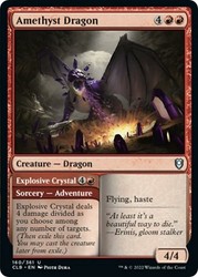 Amethyst Dragon // Explosive Crystal (Commander Legends: Battle for Baldur's Gate)