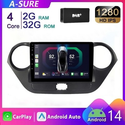 DAB 2G+64GB CarPlay Android 15 Autoradio Für Hyundai i10 2013-2019 GPS Navi WIFI
