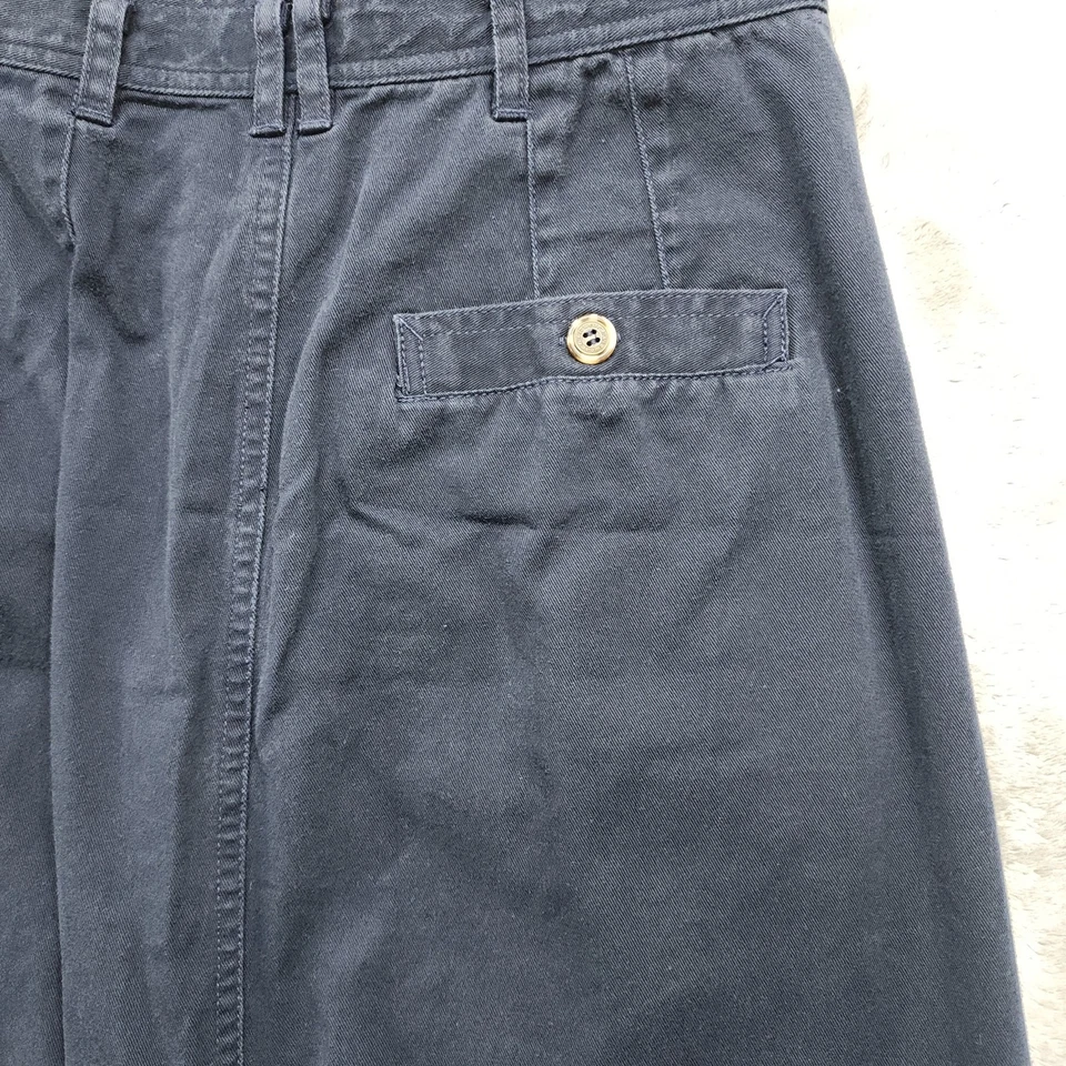 Falda Lizwear Vintage Años 90 Talla 10 Azul Plisada Lápiz Midi Bolsillos Traseros Abertura Foto 3 de 4