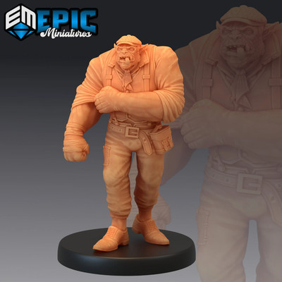 Orc Henchman. 28mm/32mm