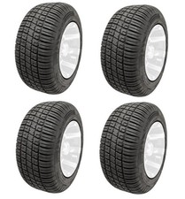 Golf Cart GTW 205/50-10 Fusion Acier Ceinture Pois Rue Pneu 18 " Grand Set De 4