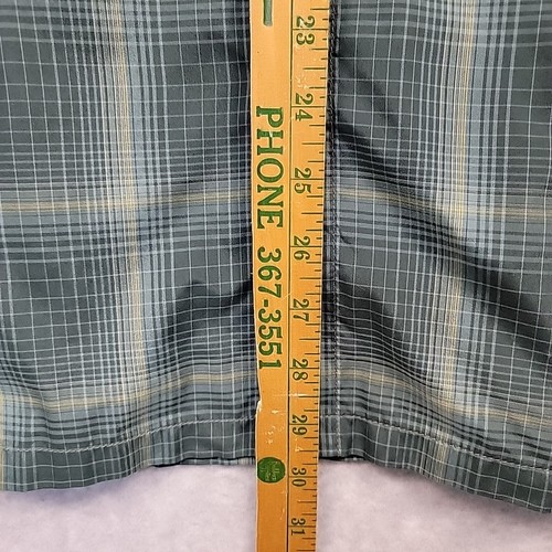 KUHL Shirt Mens Sz L Green Plaid Response Short Sleeve Stretch Wicking Pockets - Picture 9 of 14