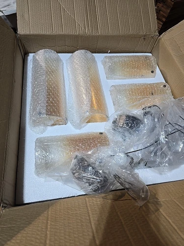 ET2 Lighting Highball 5 Light LED Pendant, Gunmetal/Amber - E21185-05GM - Picture 4 of 5