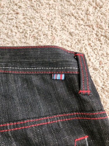 Jeans Five Jungle Co 36x34 holgados grunge patinador hip hop sueltos denim oscuro Y2k - Imagen 8 de 8