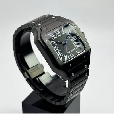 Automatic Watch 38mm | NH35 Movement | black | black Roman Dial | Sapphireglass