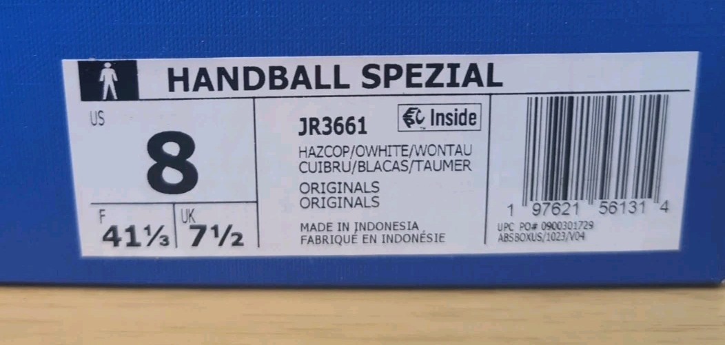 Mens Adidas HANDBALL SPEZIAL JR3661 Hazy Copper / Off White / Wonder Taupe Sz 8 image 8