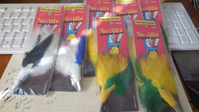 7 Trolling lures! C&H Lures No Alibi Trolling Feather 1/4oz. and 1 oz.