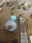 Vintage Estate Jewelry & Collectibles Lot Costume Jewelry Earrings Pins Thimble — photo 3