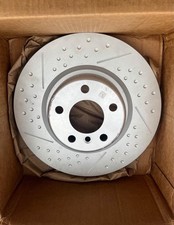 Cross-Drilled & Slotted Brake Rotors - Back (370X30)(DIMPLED) for BMW 3 Series