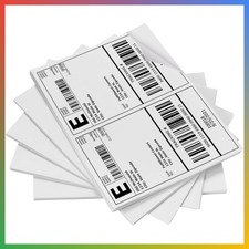 Half Sheet Shipping Labels 8.5x11 Printable Sticker Paper 200 Labels
