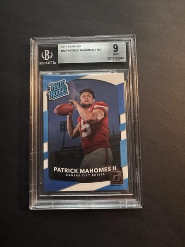 2017 Donruss - Patrick Mahomes II RR #327 Rookie (RC) - Graded BGS 9 MINT (PSA)