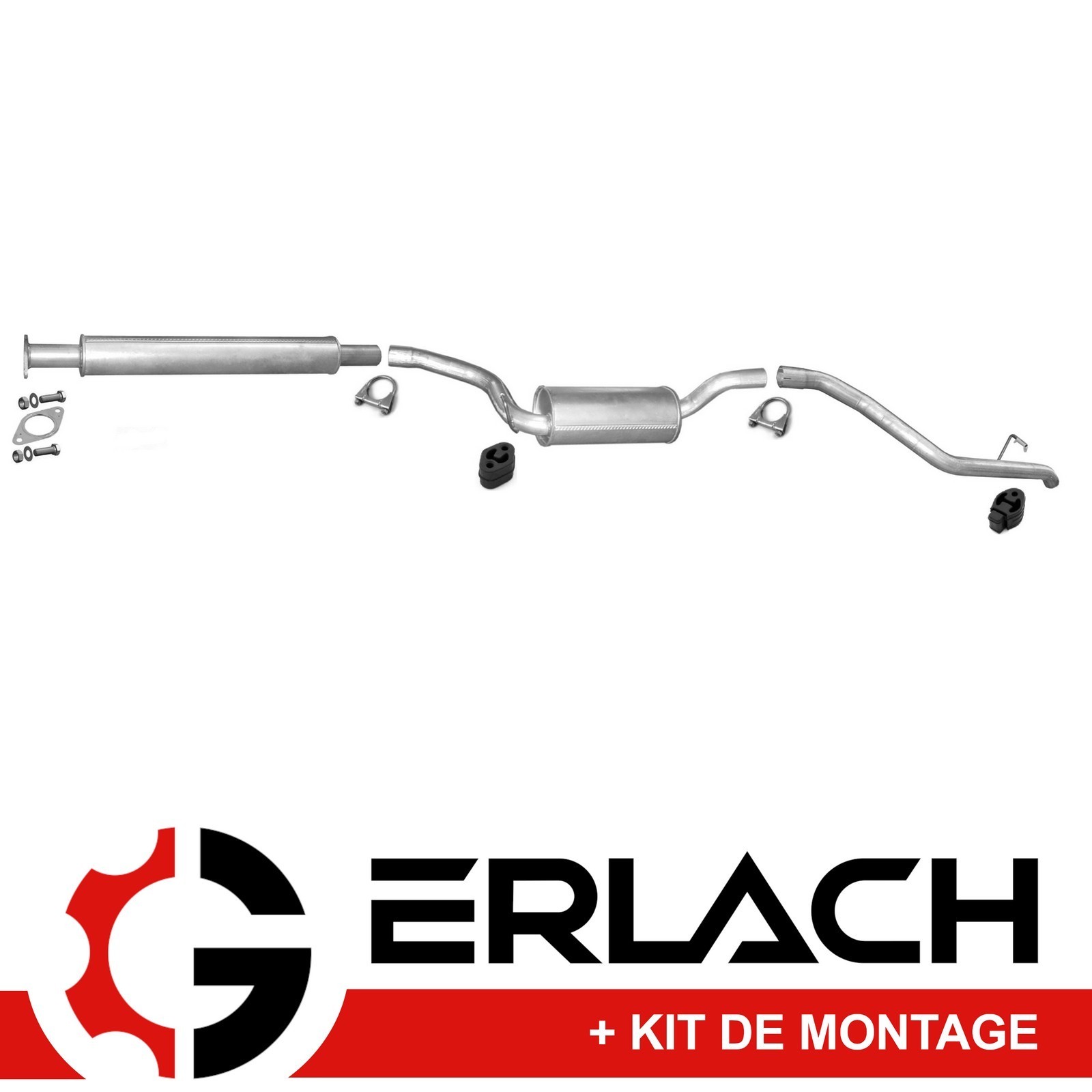Échappement silencieux Ford Focus II break 2.0 TDCi en acier aluminé
