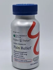 Extra Strength Pain Relief, 500mg, 120 caplets. Exp: 09/2026