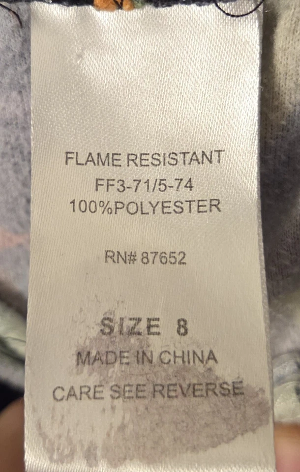 Juego de pijama Nickelodeon TMNT niños talla 8 "¡Di pizza!" Camisa y pantalones de manga larga Foto 3 de 4