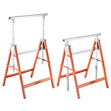 VEVOR Saw Horses 2 Pack Work Bench Heavy Duty 440 lbs Load Adjustable Height