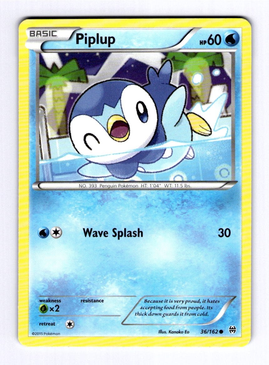 Piplup XY - BREAKthrough #36 (2015) Common NM Pokemon