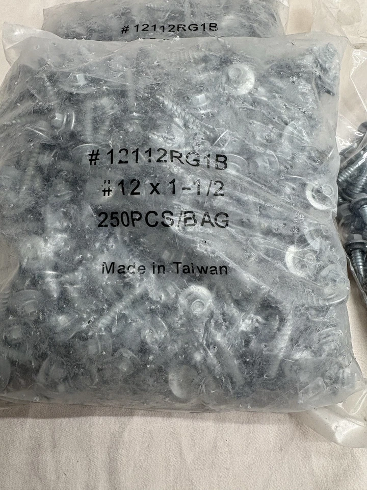 1250 tornillos metálicos para techos (5 bolsas) Foto 2 de 4