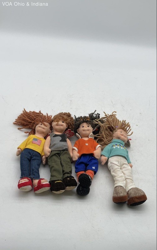 Ty Teanie Beanie Boppers Plush Doll Lot 4 Pieces With Tags Vintage 2000s