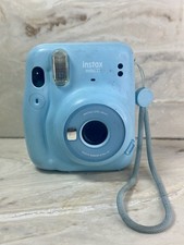 Fujifilm Instax Mini 11 Instant Film Camera Blue Battery Tested Only Not Film