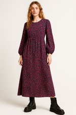 Vintage Floral cottagecore Long Sleeve Maxi Dress, No Tags, Excellent Condition