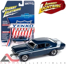 JOHNNY LIGHTNING 1:64 JLSP383A 1970 CHEVROLET NOVA YENKO DEUCE (FATHOM BLUE)