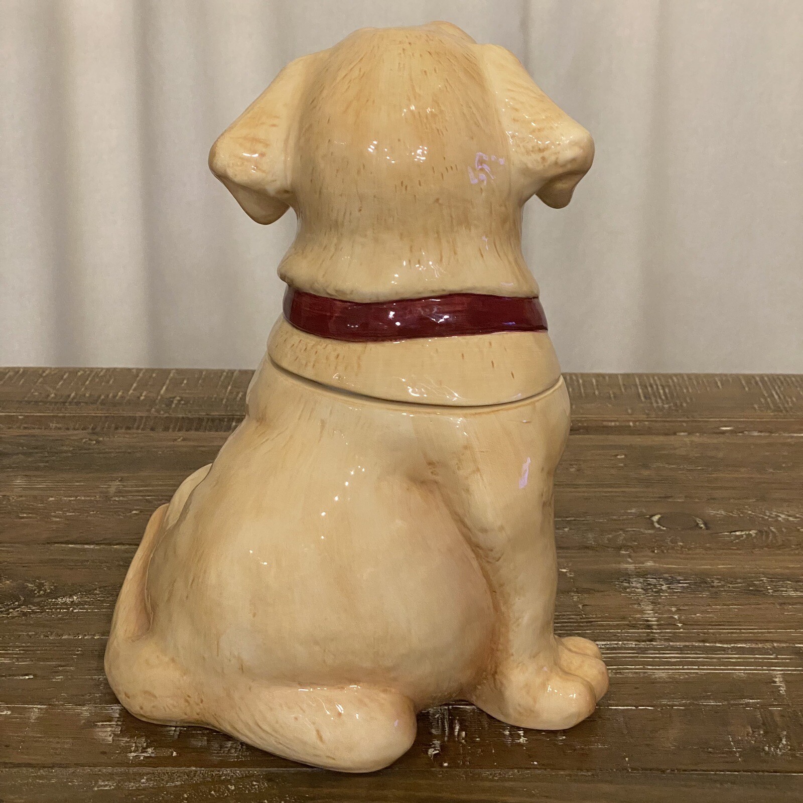 Big Sky Carvers Yellow Lab Cookie Jar VTG Canine Kitchen Collection 12