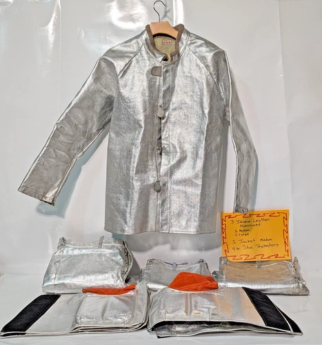 Lot of 8: Gaskets, KareWare Norfab Aluminized Safety Apparel Jacket, Jeans, Leg - product listing photo