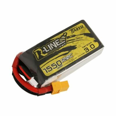 Tattu R-Line Version 3.0 14.8V 1550mAh 120C 4S1P Lipo Battery Pack with XT60 