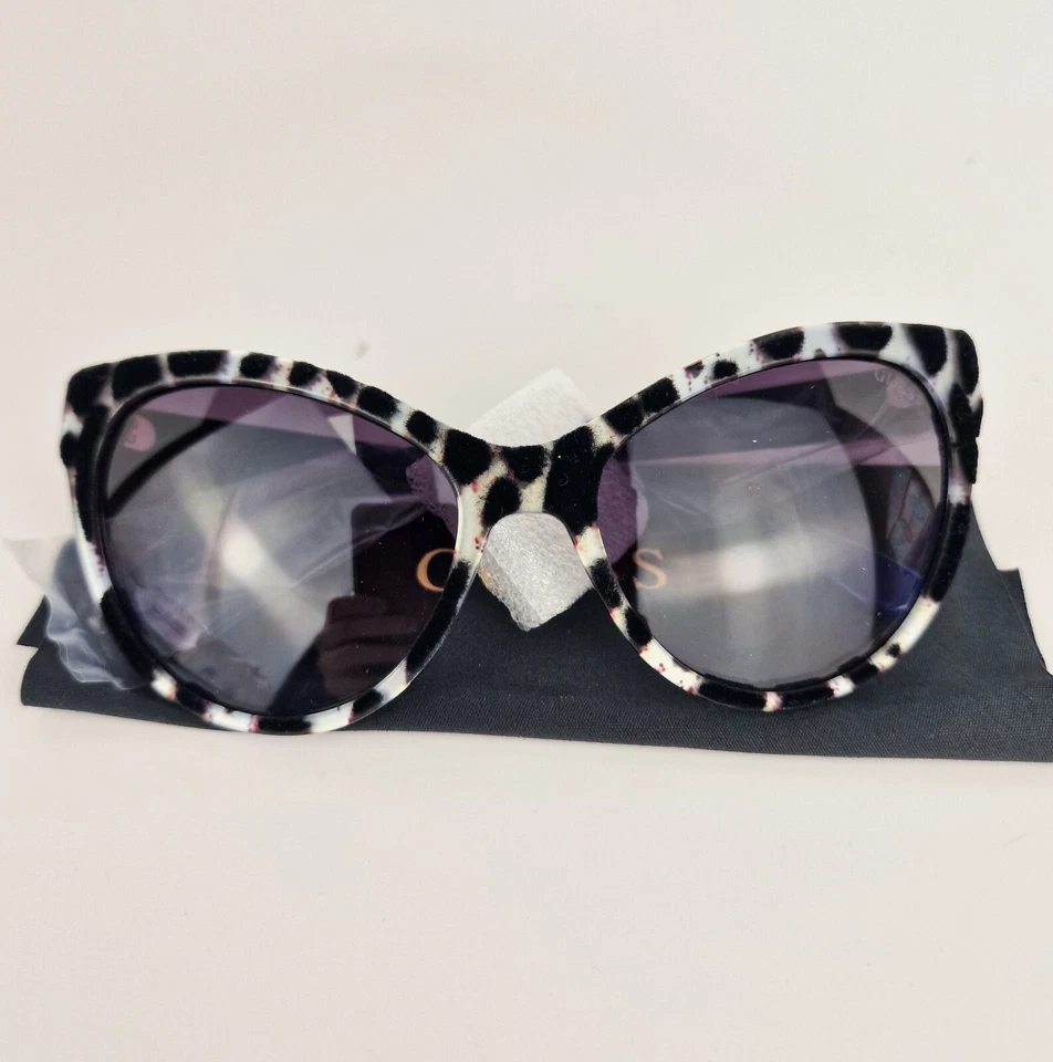Gafas de sol Guess para mujer GU7430 5692B nuevas monturas auténticas con estampado de animales ojos de gato Foto 3 de 4