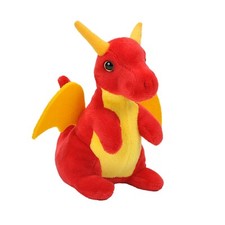 NEW RED DRAGON WILD REPUBLIC POCKETKINS SOFT TOY TEDDY BEAR PLUSH CUDDLY 