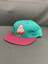 VTG Grumpy Disney Snow White Dwarfs Embroidered Youth Snapback Hat Cap - NOS