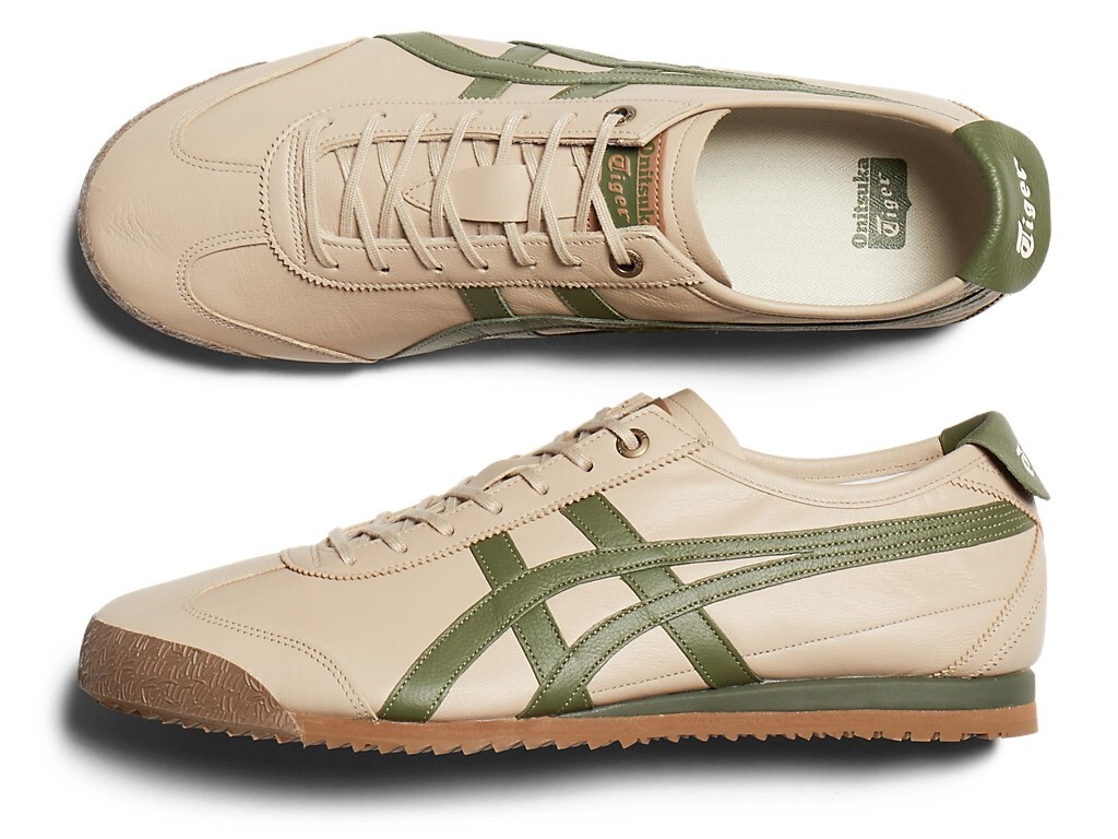 Onitsuka Tiger MEXICO 66 SD 1183A872 254 BEIGE / GREEN Japan New
