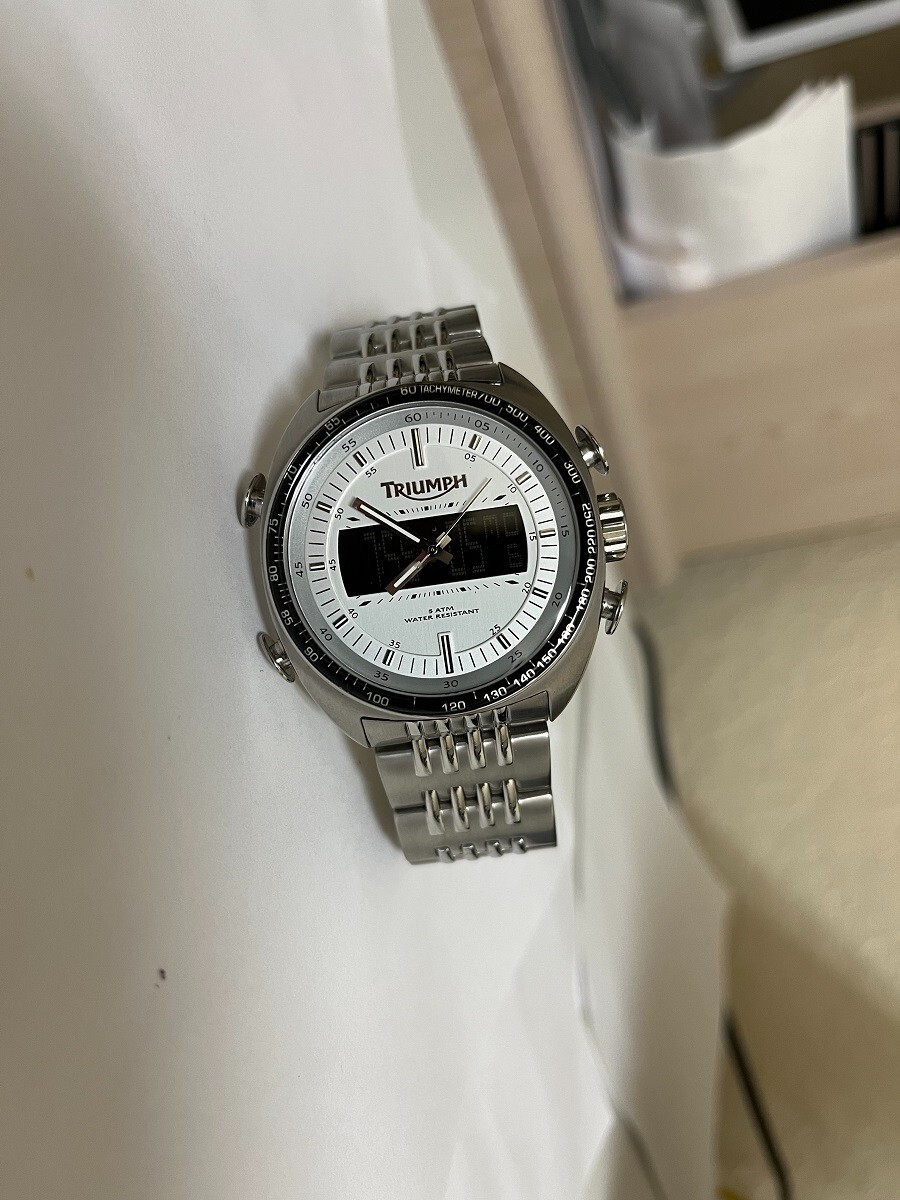 Men's Triumph Motorcycle Watch Model 3021 Analog - digital RARE | eBay